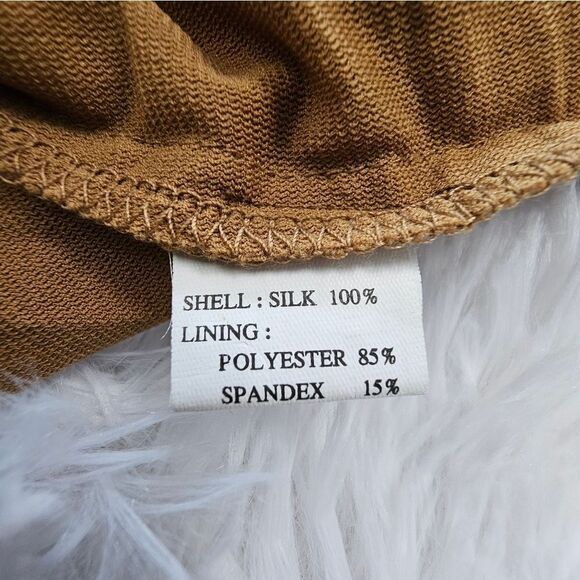 SHE'S 100% Silk size medium 90's vintage skirt - Picture 8 of 11